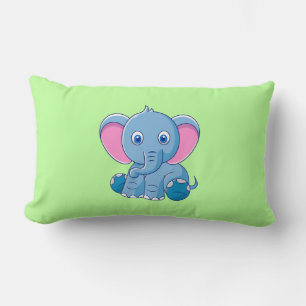 Baby Olifant Cartoon Clipart-64832 Kussen
