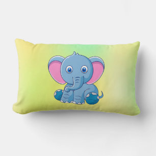 Baby Olifant Cartoon Clipart-64832 Kussen