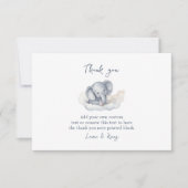 Baby olifant dank u kaarten (Voorkant)