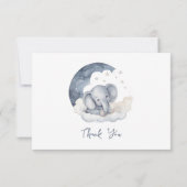 Baby olifant dank u kaarten (Achterkant)