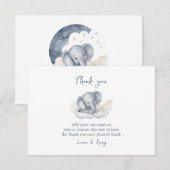 Baby olifant dank u kaarten (Voorkant / Achterkant)