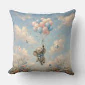 Baby Olifant Drijvende Ballonnen Kussen (Voorkant)