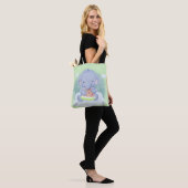 Baby Olifant Eet Watermeloen Tote Bag (Op model)