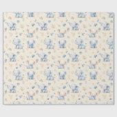 Baby olifant en baby cadeau cadeaupapier (Vlak)