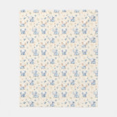 Baby olifant en baby cadeau fleece deken (Voorkant)