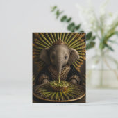 Baby Olifant en de Asperges Briefkaart (Staand voorkant)