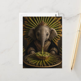 Baby Olifant en de Asperges Briefkaart