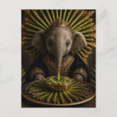 Baby Olifant en de Asperges Briefkaart (Voorkant)
