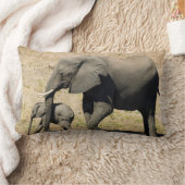 Baby-olifant en moeder kussen (Deken)