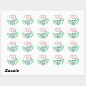 Baby Olifant En Vlinder Sticker (Vel)