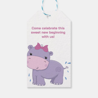 Baby Olifant Feest Baby Shower Uitnodiging Cadeaulabel