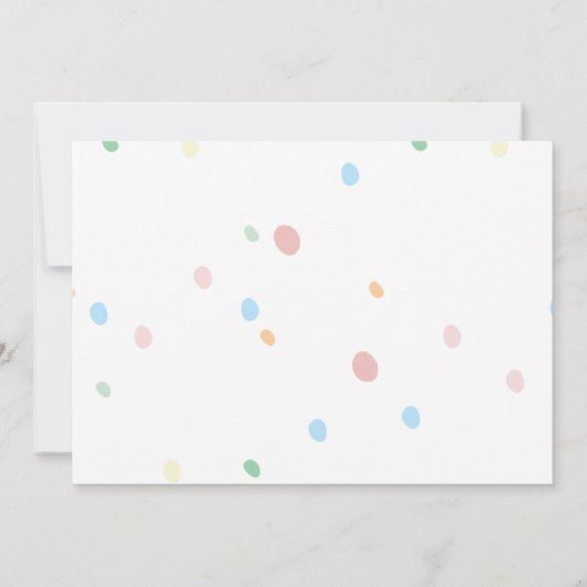 Baby Olifant Geboorte Aankondiging (Achterkant)