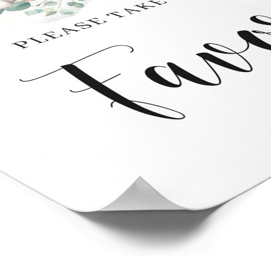 Baby olifant greenery eucalyptus boho gunstig teke poster (Hoek)