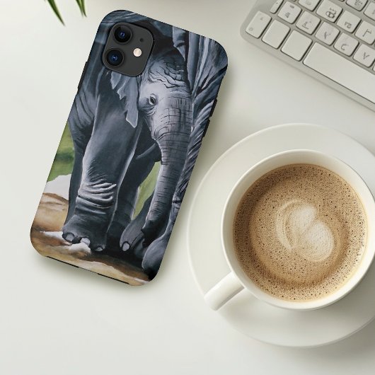 Baby Olifant Grijs Schattige Case-Mate iPhone Case