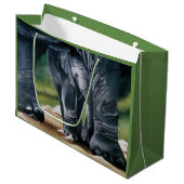 Baby Olifant Grijs Schattige Groot Cadeauzakje (Voorkant Gekanteld)