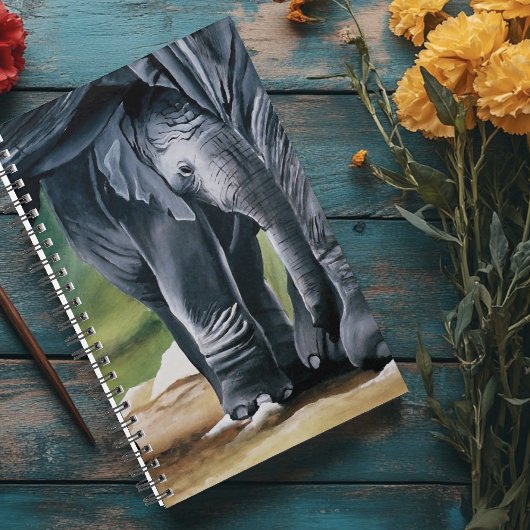 Baby Olifant Grijs Schattige Planner