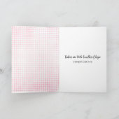 Baby Olifant in Bloemen Gefeliciteerd Kaart (Binnen)