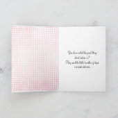 Baby Olifant in Bloemen voor Pasgeborene Kaart (Binnen)