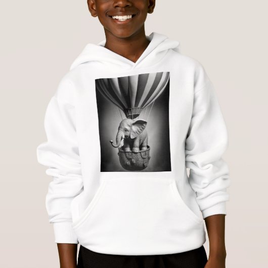 Baby olifant in een luchtballon (Voorkant)