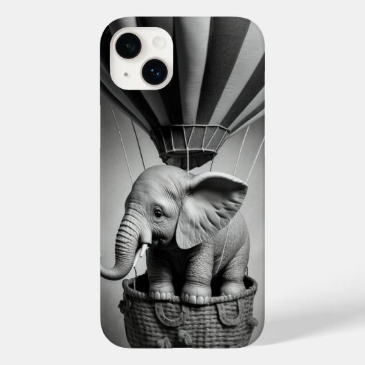 Baby olifant in een luchtballon Case-Mate iPhone case (Achterkant)
