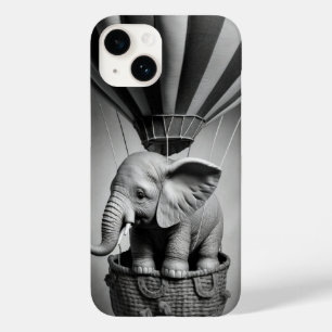 Baby olifant in een luchtballon Case-Mate iPhone 14 hoesje