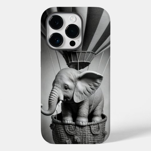 Baby olifant in een luchtballon Case-Mate iPhone case (Achterkant)