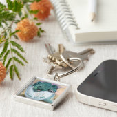 Baby olifant in eierse Sleutelhanger - ik hou van  (Zijkant)