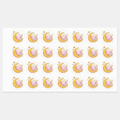 Baby olifant in slaap labels (Vel)