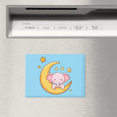 Baby olifant in slaap magneet (Insitu (Vaatwasser))