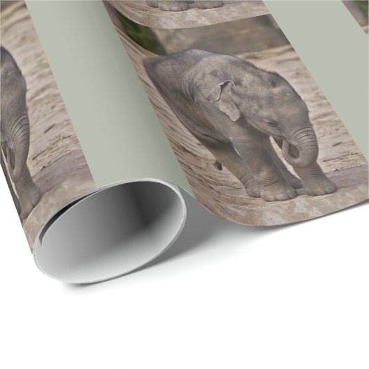 Baby Olifant Inpakpapier (Rol Hoek)