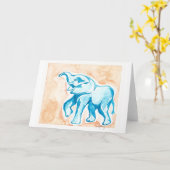 baby olifant kaart (Gele Bloem)