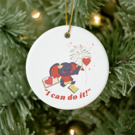 Baby olifant keramisch Ornament