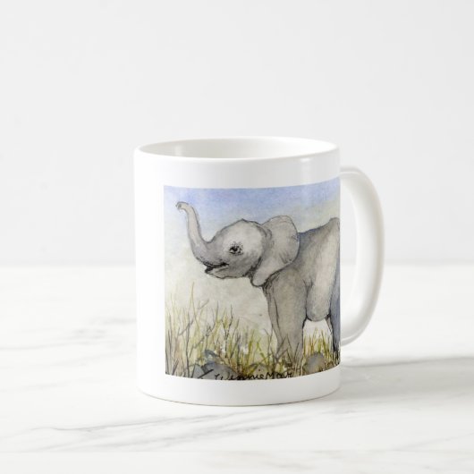 Baby olifant koffiemok (Voorkant rechts)