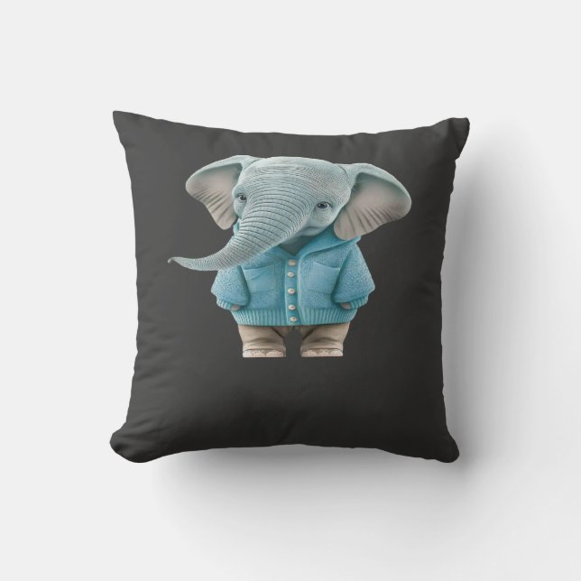 Baby Olifant Kussen (Voorkant)