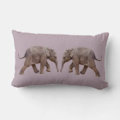 Baby Olifant Kussen (Stoffig Roze) (Achterkant)
