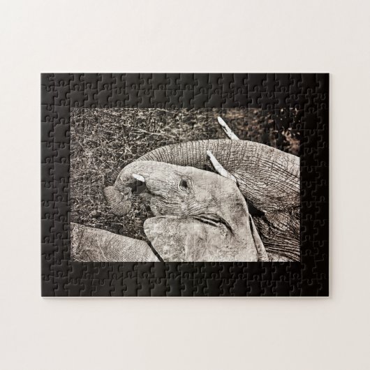 Baby olifant legpuzzel (Horizontaal)