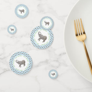 Baby Olifant Lichtblauwe Verjaardag Confetti