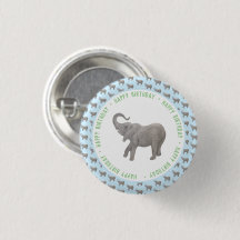 Baby Olifant Lichtblauwe Verjaardag