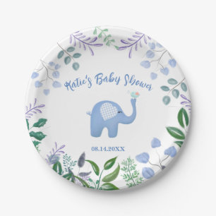 Baby Olifant Lied Vogel Baby Shower Papieren Bordje