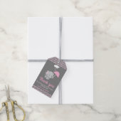 Baby Olifant Meisje Baby shower Party Favor Labels Cadeaulabel (Met Touw)