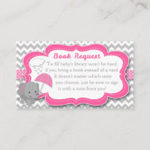 Baby Olifant Meisje Baby shower Roze Boek Aanvraag