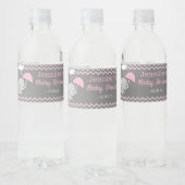 Baby Olifant Meisje Baby shower Waterfles Labels Waterfles Etiket (Flessen)
