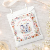 Baby Olifant Meisje Verjaardagsfeest Gepersonalise Bedankzakje (Geknipt)