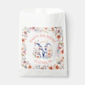Baby Olifant Meisje Verjaardagsfeest Gepersonalise Bedankzakje (Voorkant)