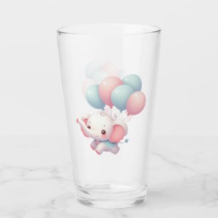 baby olifant met ballonnen glas