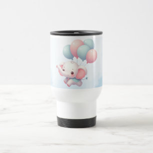 baby olifant met ballonnen reisbeker