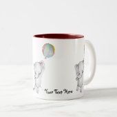 Baby olifant met ballonvaardige mok (Voorkant rechts)