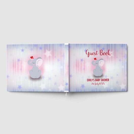 Baby olifant met hart gastenboek (Volledig)