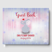 Baby olifant met hart gastenboek (Voorkant)