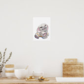 Baby olifant met Hula-Hoop Nursery Print (Keuken)